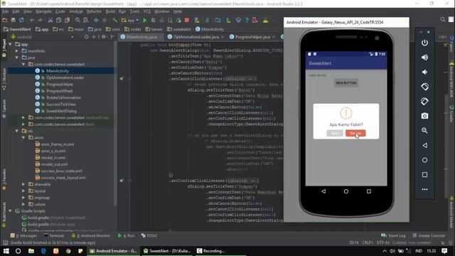 Android Studio - Sweet Alert смотреть онлайн