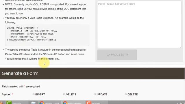 Auto Fill Form Using Table Structure смотреть онлайн