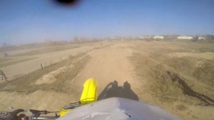 Мотокросс Ангарск. 2 заезд 250 Голушко Е.(4.10.2014)