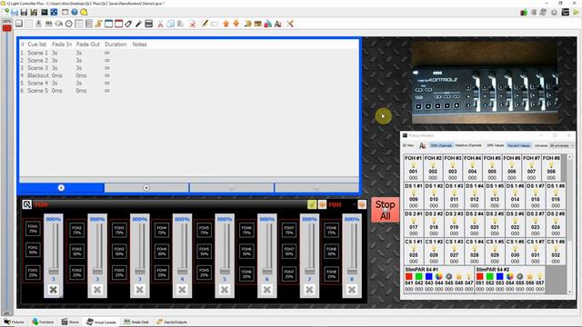 Using Pages with Controllers in QLC+ смотреть онлайн
