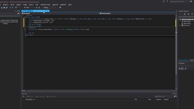 Урок #29 Visual Basic 2013 - Имитация движения курсора и клика мыши ►◄ смотреть онлайн