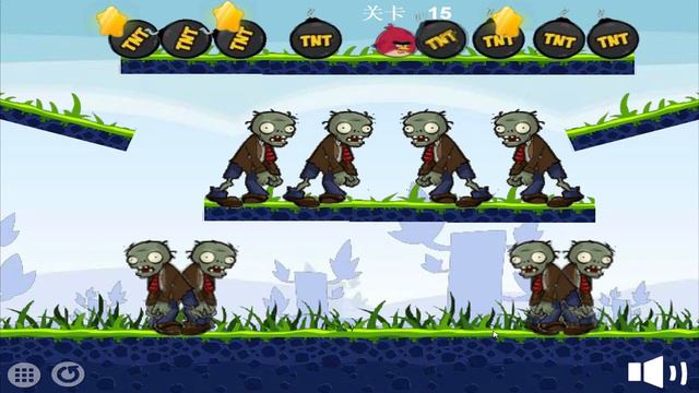 Angry Birds Fried Zombies - FORCE MAXIMUM TNT TO BLAST ZOMBIES LEVELS GAMEPLAY! смотреть онлайн