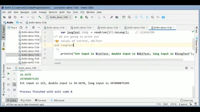 Kotlin by using JetBrains-IntelliJIDEA Lesson-2 смотреть онлайн