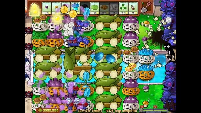 Plants vs Zombies Survival Endless 100000 Flags Part 517 | 10320 - 10340 Flags смотреть онлайн