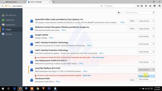 How to verify java on Mozilla Firefox смотреть онлайн