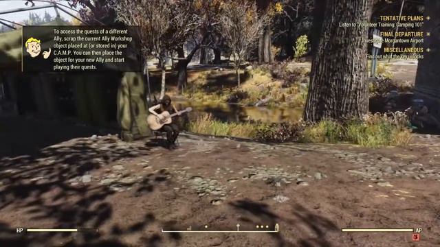 Fallout 76 1st Camp Base Let's Play (Look Around) смотреть онлайн