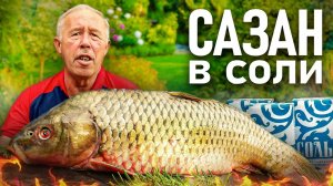 САЗАН ЗАПЕЧЕННЫЙ в СОЛИ в ДРОВЯНОЙ ПЕЧИ