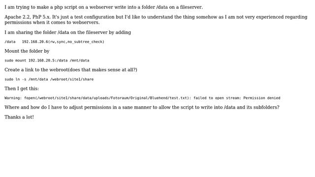 Permissions on a mounted NFS share (2 Solutions!!) смотреть онлайн