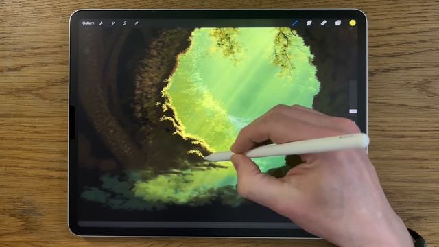 PROCREATE Landscape DRAWING Tutorial in Easy STEPS - Woodland Arch смотреть онлайн