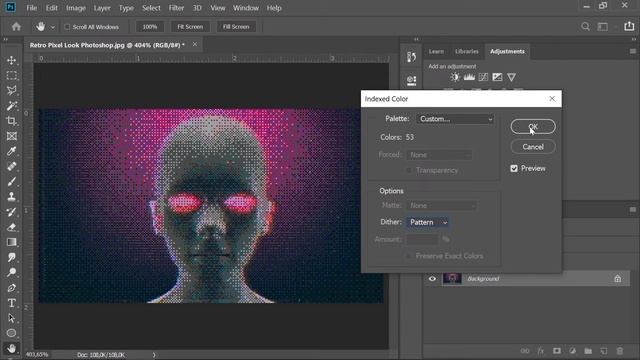 Retro Pixel Look | dither effect | Photoshop Tutorial смотреть онлайн