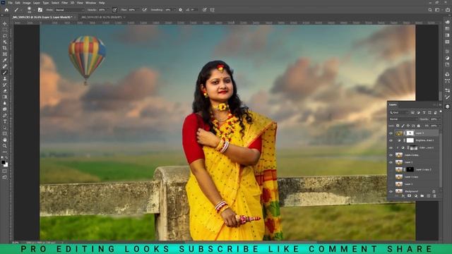 Photoshop Compositing Tutorial | Color Matching in Photoshop | Sky Replacement Photoshop смотреть онлайн