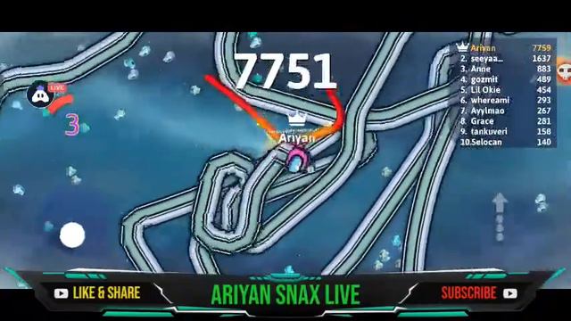 Snake.io New Snakes Among Us Polus Event Gameplay #snakeio #ariyansnax