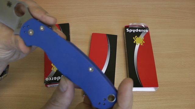 Unboxing ножей  Spyderco Paramilitary-2 M390, CTS-204P, CPM-S35VN