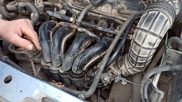 Подсос воздуха, форд фокус, прокладка впускного коллектора, высокие обороты форд фокус