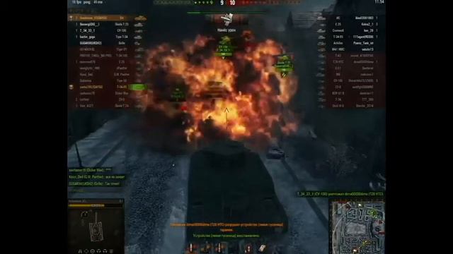 World of Tanks игра на O-I и T-34-85 смотреть онлайн