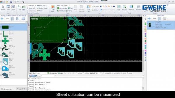 Cypnest nesting software for sheet