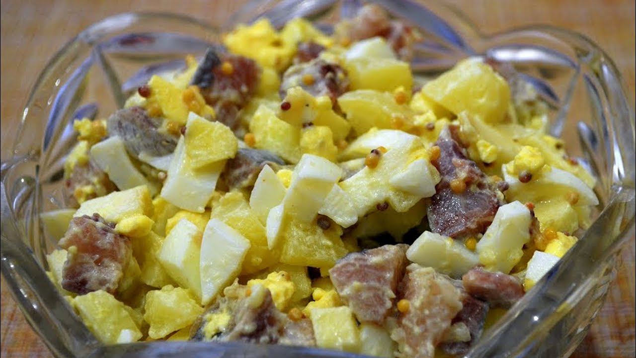 Салат с селедкой - вкусный салат из сельди на праздничный стол. смотреть онлайн