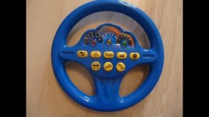 Обзор детская игрушка - Joy Toy Руль Антошка "Я тоже рулю" - светофор