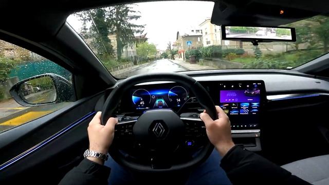 RENAULT MEGANE E-TECH 2023 - POV test drive (EV60, 220 HP) смотреть онлайн