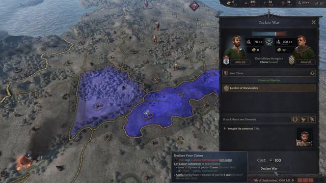 Crusader Kings 3: Northamptonshire 1066: Episode 1: Young, Single and Ready to Mercia! смотреть онлайн