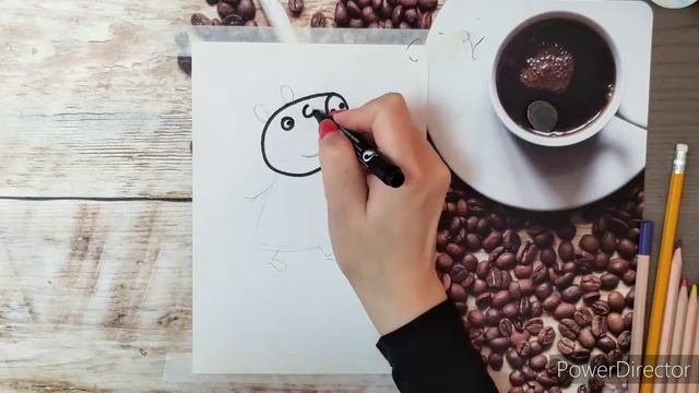 Свинка Пеппа. Рисование. смотреть онлайн