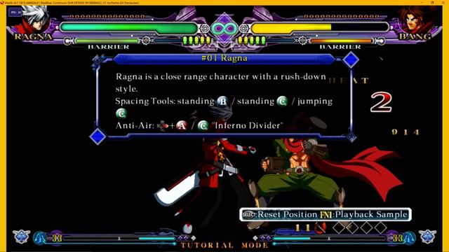Vita3K OGL - BlazBlue: Continuum Shift EXTEND - Gameplay Tutorial