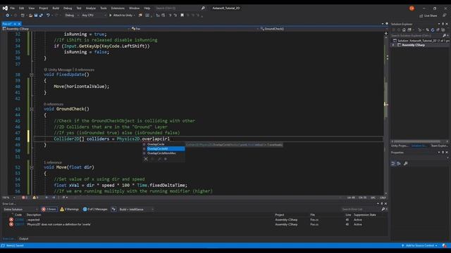 Unity 2D Platformer Tutorial 3 - How To Detect Ground Check For 2D Character Controller смотреть онлайн