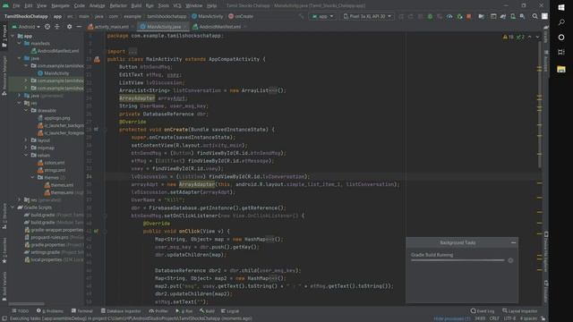 Making a simple Chat app in android studios explained in tamil source code in description смотреть онлайн