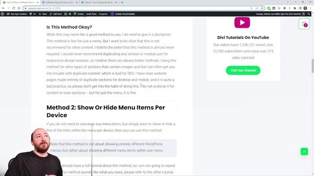 How To Show A Different Divi Navigation Menu On Desktop, Tablet, And Phone смотреть онлайн