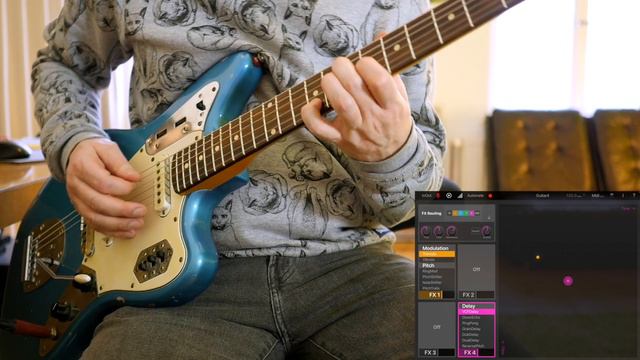 Freakaster Jaguar guitar + Kemper profiler + Elastic FX смотреть онлайн
