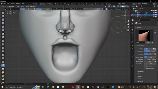 how to make a realistic mimic head mesh ( outdated ) ( no texture ) смотреть онлайн