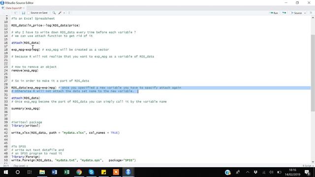 3. Export Data from R Studio in Excel, csv, RDS, txt or text, SPSS, Stata formats (R programming) смотреть онлайн