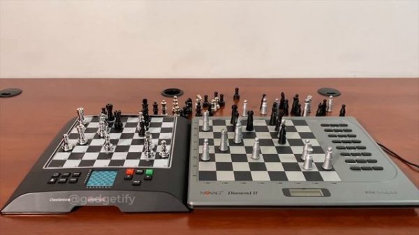 Chess Genius Pro vs. Novag Diamond II Chess Computer -- Gadgetify