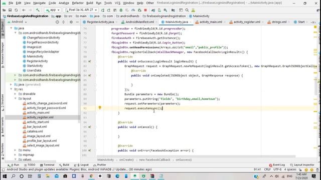 Firebase multi user login/registration using Facebook and Email Authentication in Android studio #1 смотреть онлайн