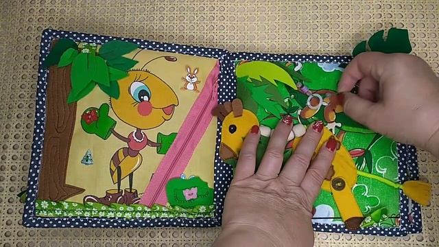 Развивающая книжка из фетра для малышей смотреть онлайн