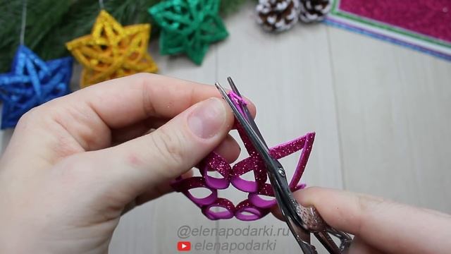 ? НОВОГОДНЯЯ ИГРУШКА НА ЁЛКУ ? ❄ СНЕЖИНКА ❄ Christmas decorations DIY ЕленаПодарки смотреть онлайн