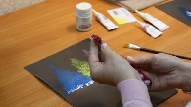 Рисунок акриловыми красками.