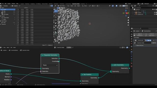 Dissolve Effect using geometry nodes in Blender 3.0 смотреть онлайн