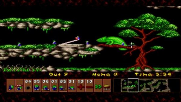 Let's Play Lemmings and Oh No More Lemmings Wicked Difficulty PS1 version with commentary