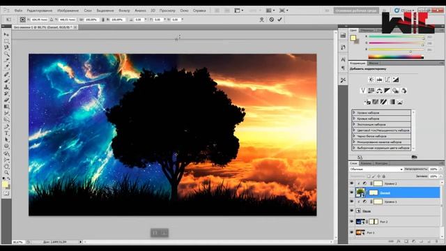 "Photoshop"da Juda chiroyli Manipulyatsiya effekti. PHOTOSHOP DARSLIGI смотреть онлайн