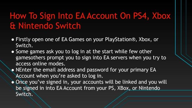 How To Sign Into EA Account On PS4, Xbox, Switch смотреть онлайн