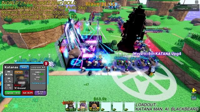 How To Solo Beat Kai Planet Raid Using 3 Banner Units Only | Roblox All Star Tower Defense смотреть онлайн