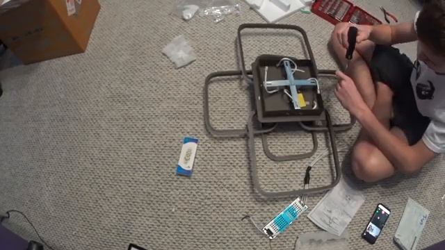 Обзор | Купил люстру с Aliexpress | Современная светодио дный светодиодная люстра с пультом... смотреть онлайн