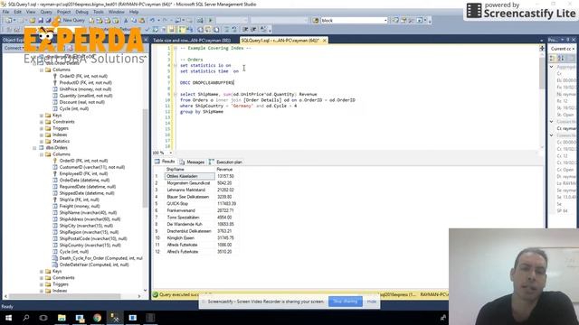 Covering Indexes in Microsoft SQL Server By Ray Maor | Experda смотреть онлайн