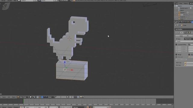 Создаю Игру ДИНОЗАВРИК из Гугл Хром в 3D 1 часть смотреть онлайн