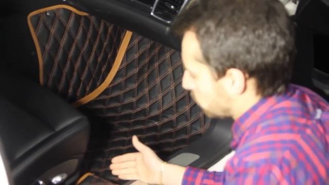 Ковры из экокожи на Porsche Panamera смотреть онлайн