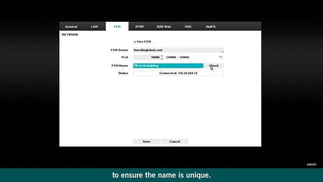 IDIS HD TVI DirectCX TVR Network Settings смотреть онлайн