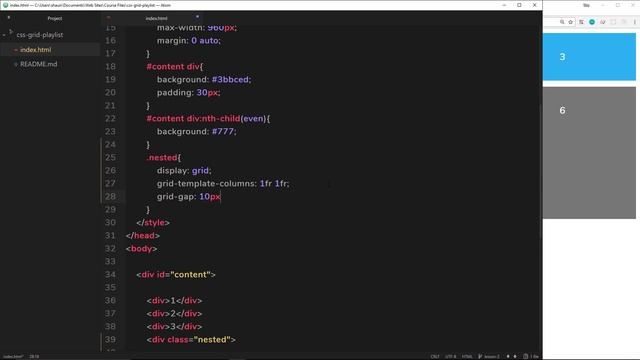 CSS Grid Tutorial #5 - Nested Grids смотреть онлайн