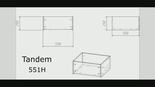 Tandem частичного выдвижения на фиксаторах присадка в Базис Мебельщик смотреть онлайн