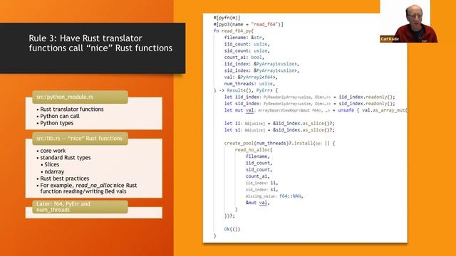 "Nine Rules for Writing Python Extensions with Rust & Rayon" (January 2022) смотреть онлайн